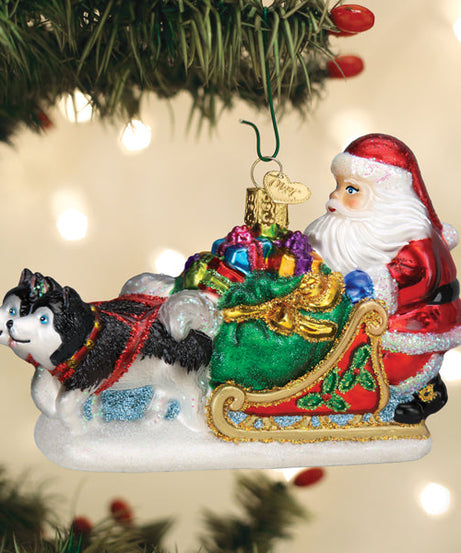 Santa's Dog Sled Ornament
