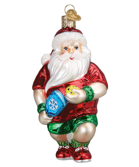 Pickleball Santa Ornament