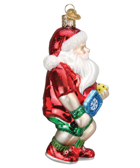 Pickleball Santa Ornament