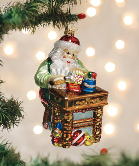 Workshop Santa Ornament