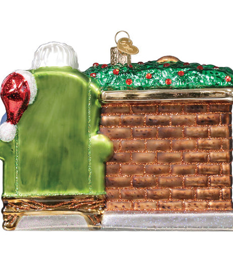 Santa At Hearth Ornament