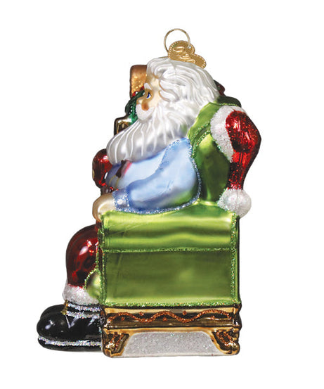 Santa At Hearth Ornament