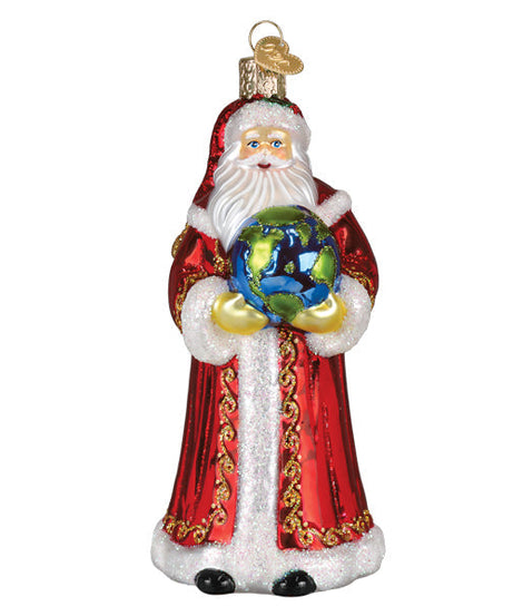 World Peace Santa Ornament