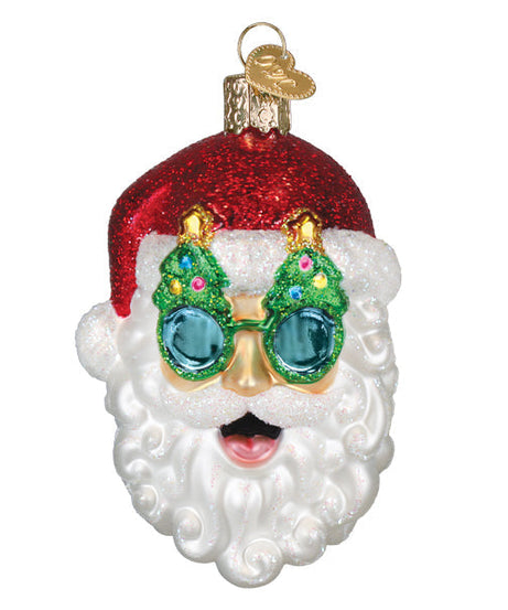 Christmas Tree Shades Santa Ornament