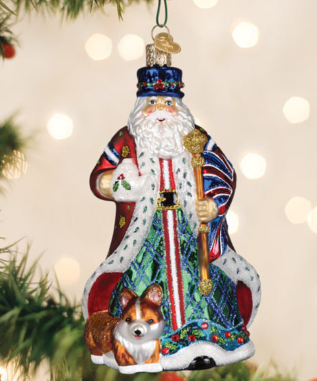 United Kingdom Santa Ornament