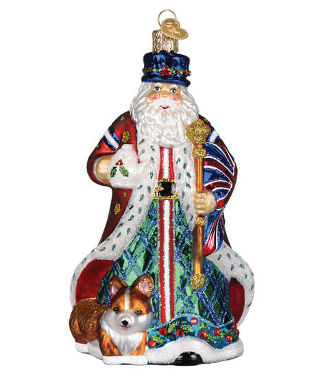 United Kingdom Santa Ornament