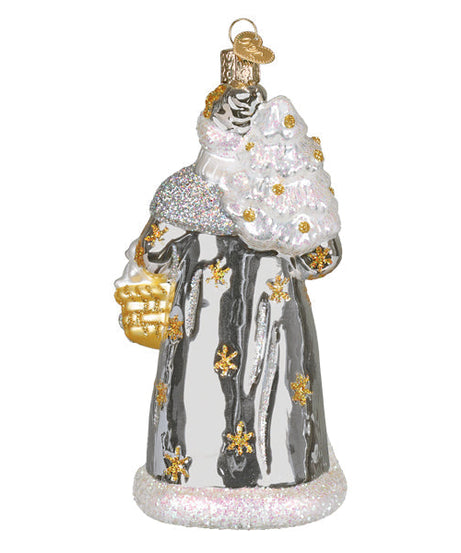 Sterling Santa Ornament