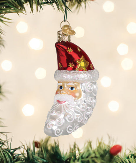 Santa Moon Face Ornament