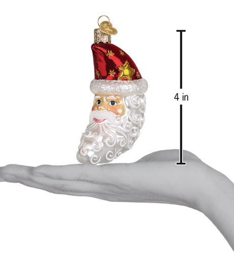 Santa Moon Face Ornament
