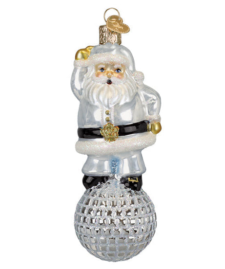 Disco Fever Santa Ornament