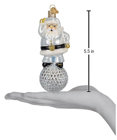 Disco Fever Santa Ornament