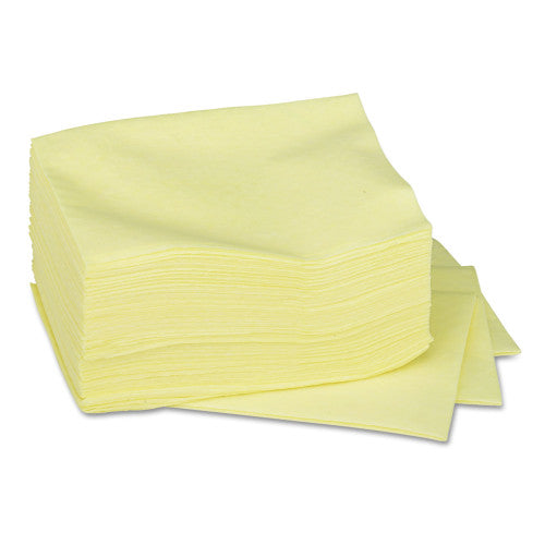 Brawny Dusting Cloths Quarterfold, 17 x 24, Unscented, Yellow, 50/Pack, 4 Packs/Carton (29616) - Grazingbelles