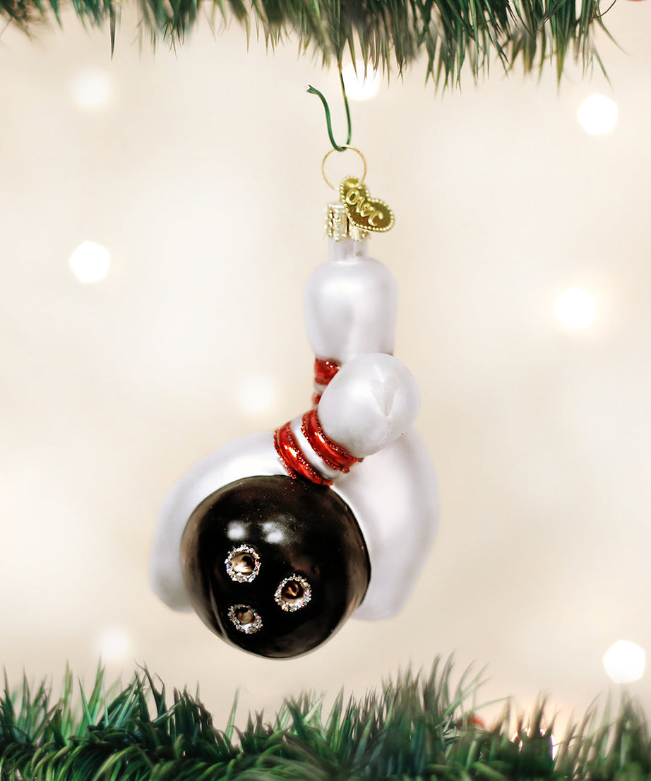 Bowling Ball & Pins Ornament