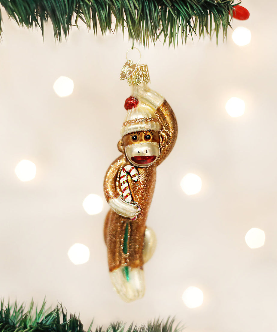 Sock Monkey Ornament