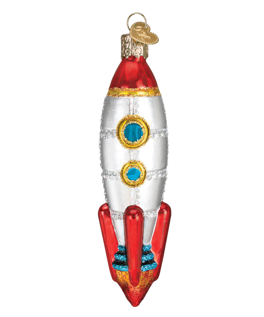 Toy Rocket Ship Ornament