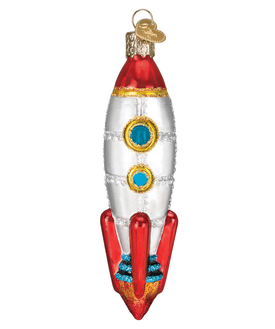 Toy Rocket Ship Ornament