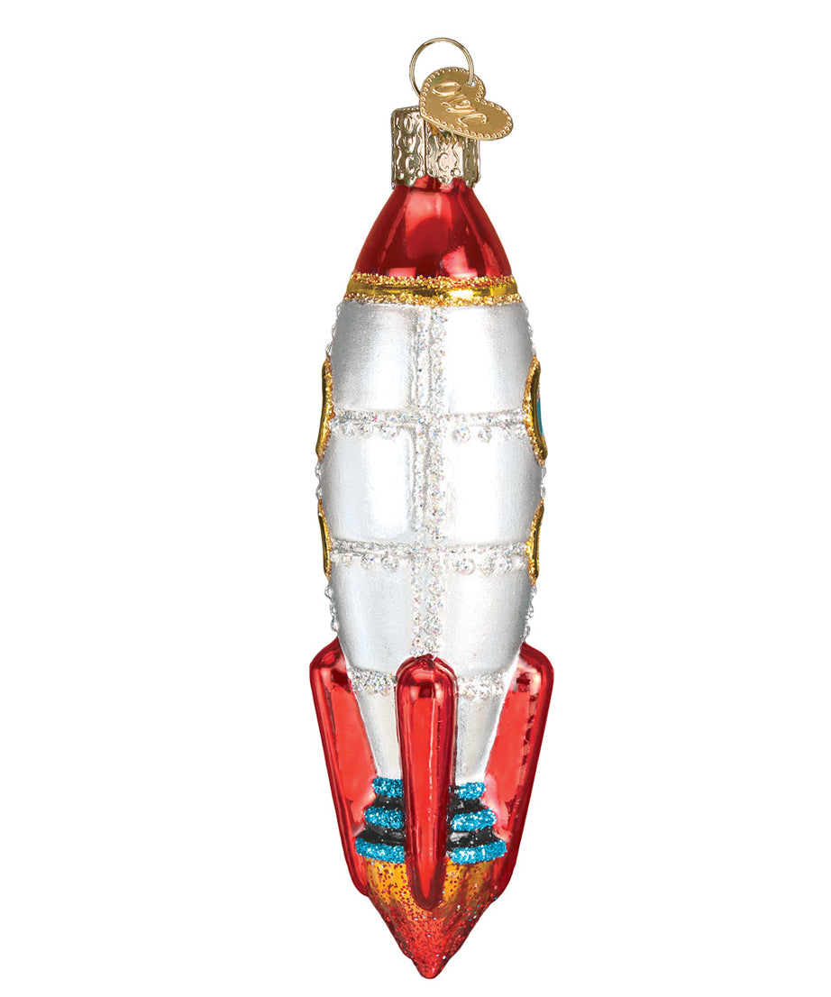 Toy Rocket Ship Ornament