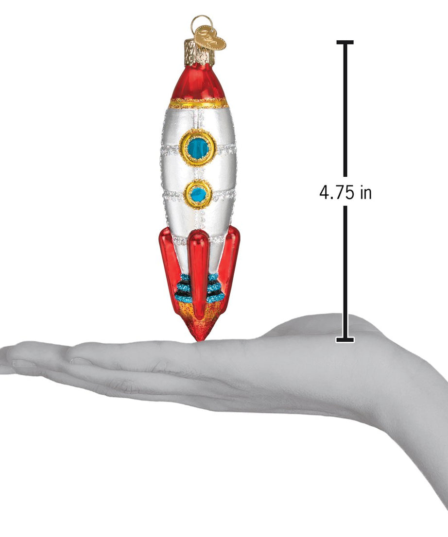 Toy Rocket Ship Ornament