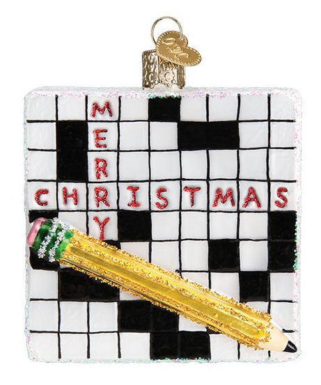 Crossword Puzzle Ornament