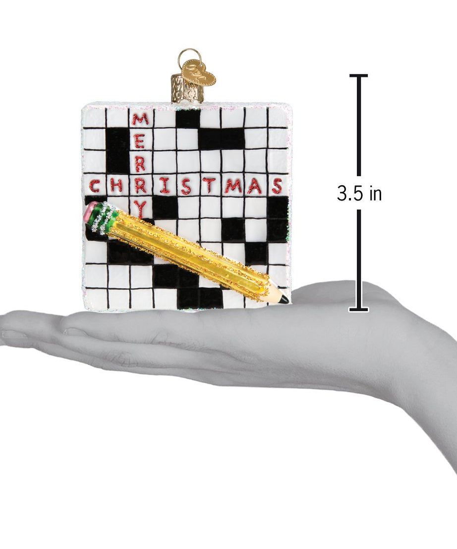 Crossword Puzzle Ornament