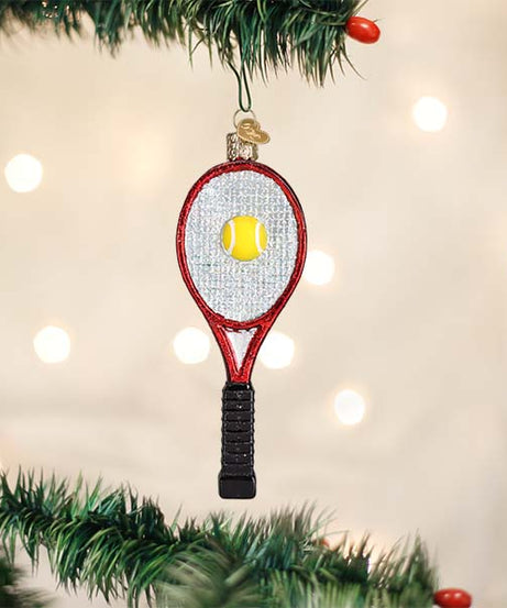Red Tennis Racquet Ornament