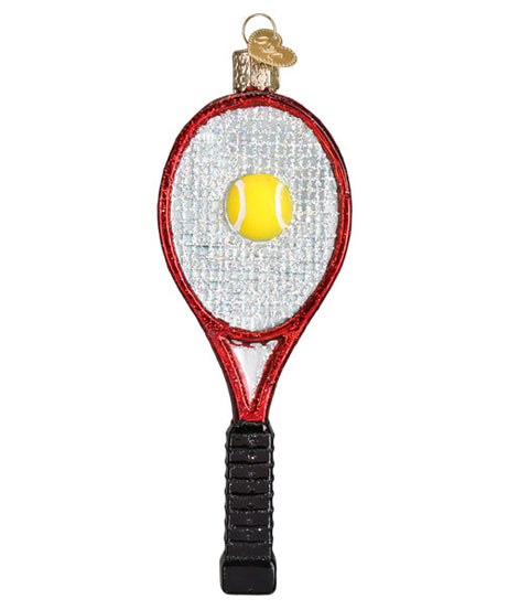 Red Tennis Racquet Ornament