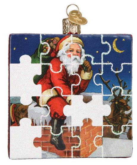 Santa Jigsaw Puzzle Ornament
