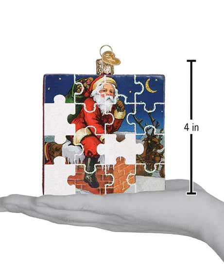 Santa Jigsaw Puzzle Ornament