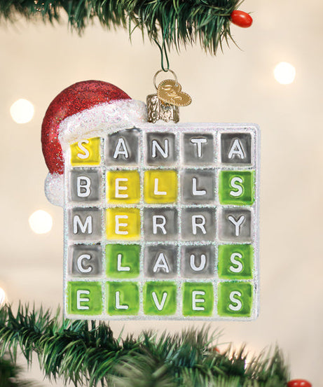 Merry Words Ornament