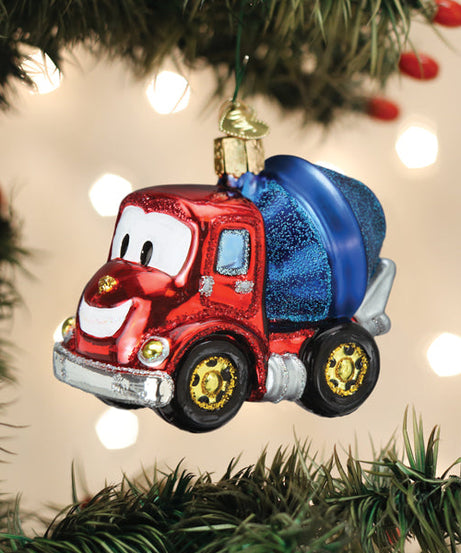 Cheerful Cement Truck Ornament