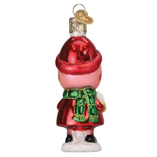 Peppa Pig With Snowball Ornament - Grazingbelles