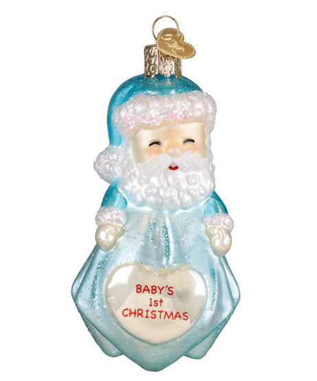 Baby Boys 1st Santa Lovey Ornament