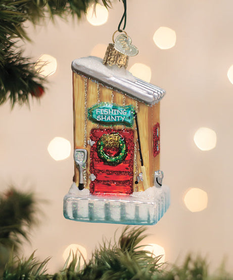 Ice Fishing Shanty Ornament