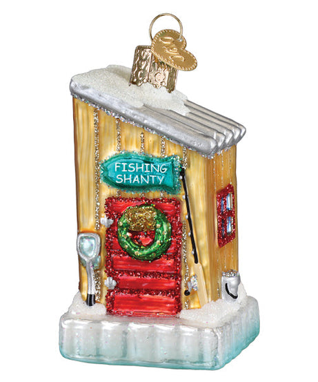 Ice Fishing Shanty Ornament