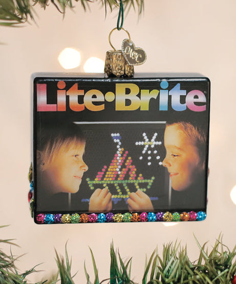 Lite Brite Box Ornament