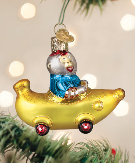 Bananas Gorilla's Bananamobile Ornament