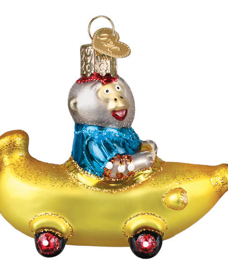 Bananas Gorilla's Bananamobile Ornament