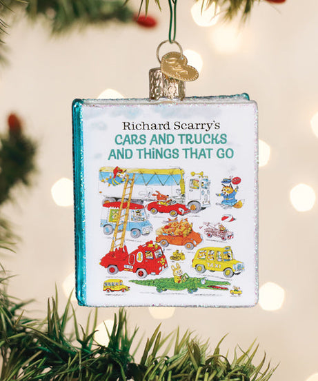 Cars & Trucks & Things That Go Book Ornament