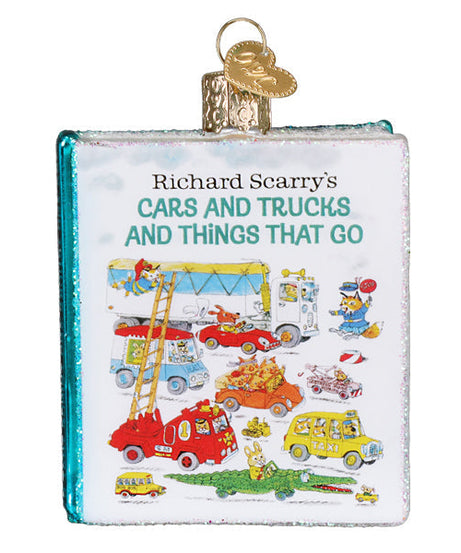 Cars & Trucks & Things That Go Book Ornament