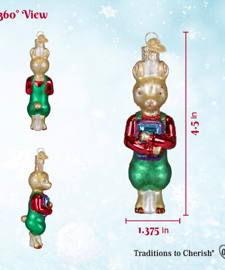 Llama Llama Holding Books Ornament