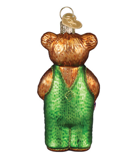 Corduroy Holding Book Ornament