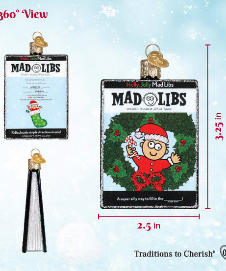 Holly, Jolly Mad Libs Ornament