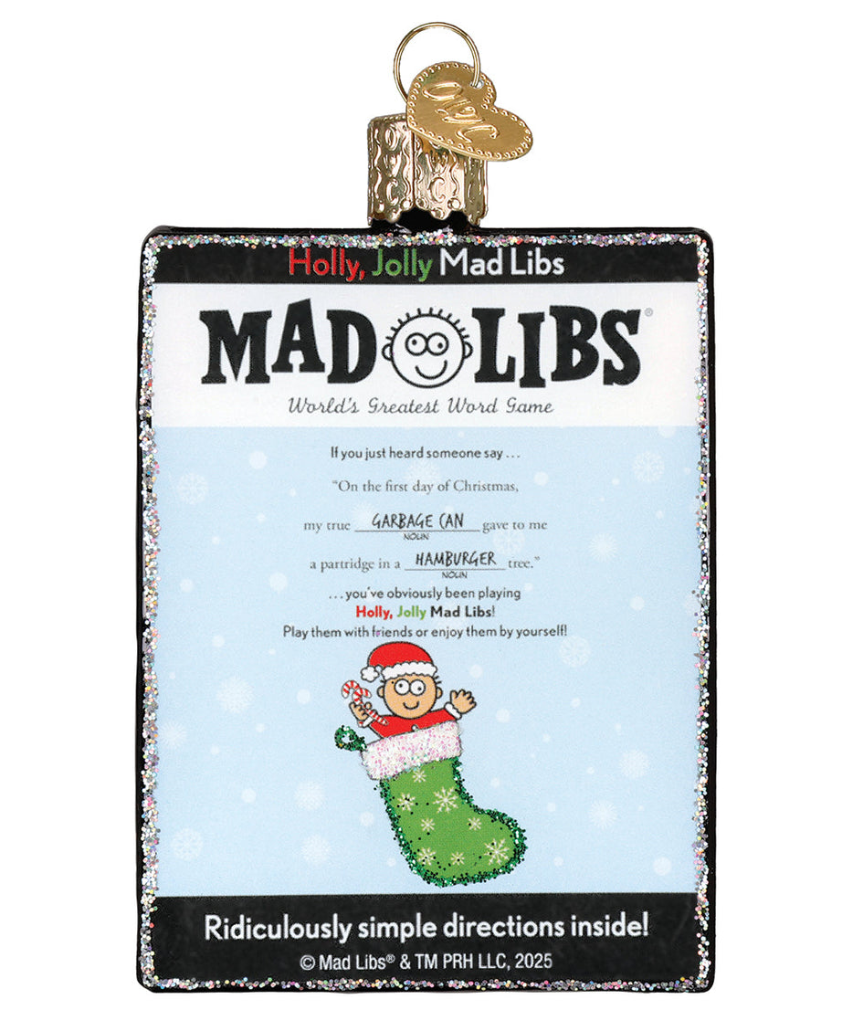 Holly, Jolly Mad Libs Ornament