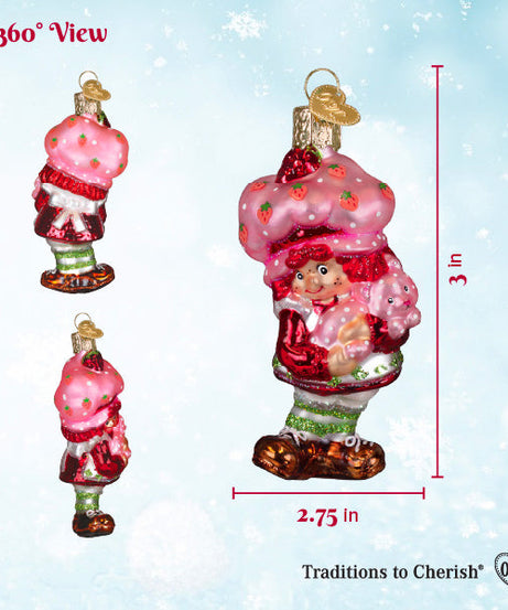Strawberry Shortcake & Custard Ornament