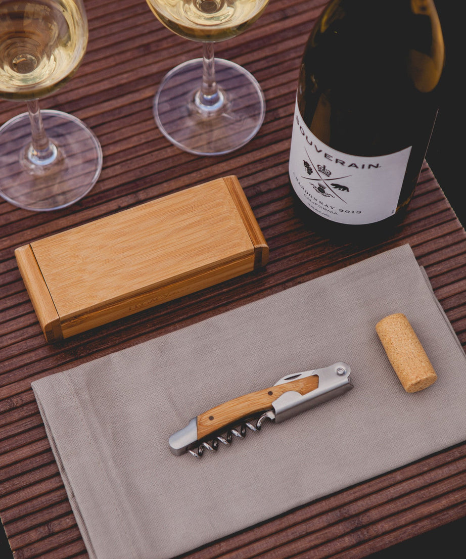 Elan Deluxe Corkscrew In Bamboo Box