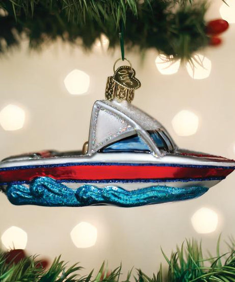 Ski Boat Ornament