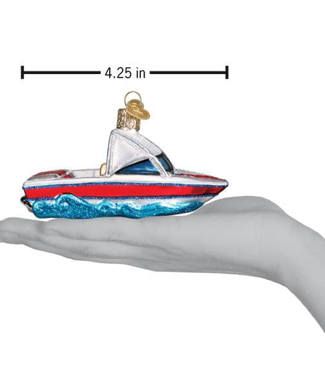 Ski Boat Ornament