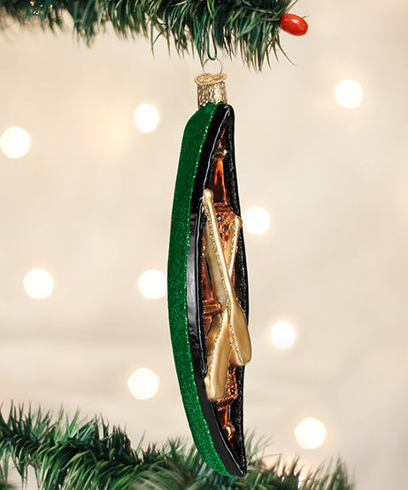 Green Canoe Ornament