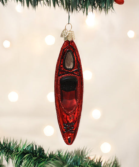 Red Kayak Ornament