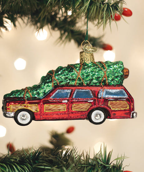 Station Wagon With Tree Ornament